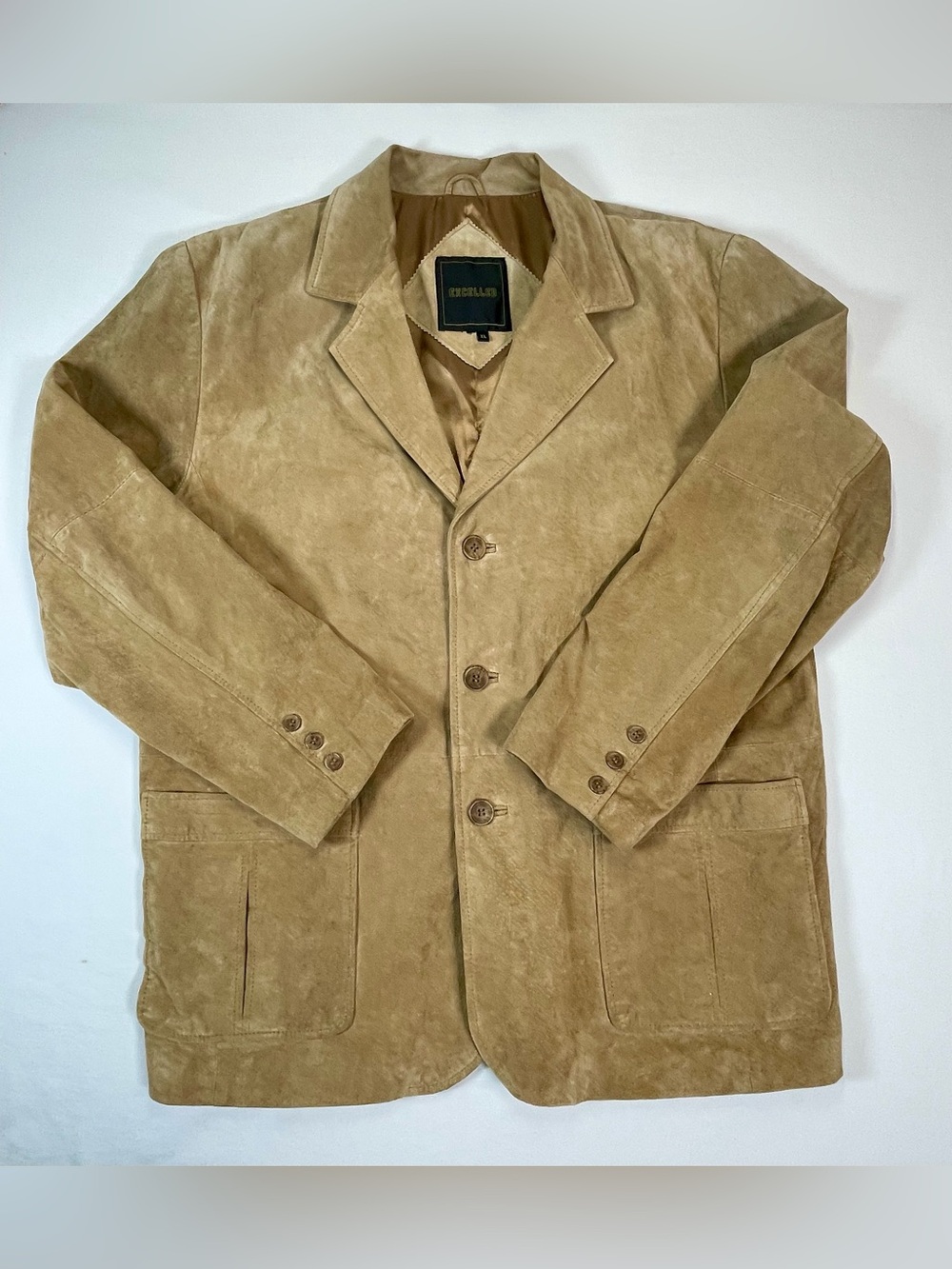 Excelled Genuine Leather Suede Blazer XL Men’s western jacket